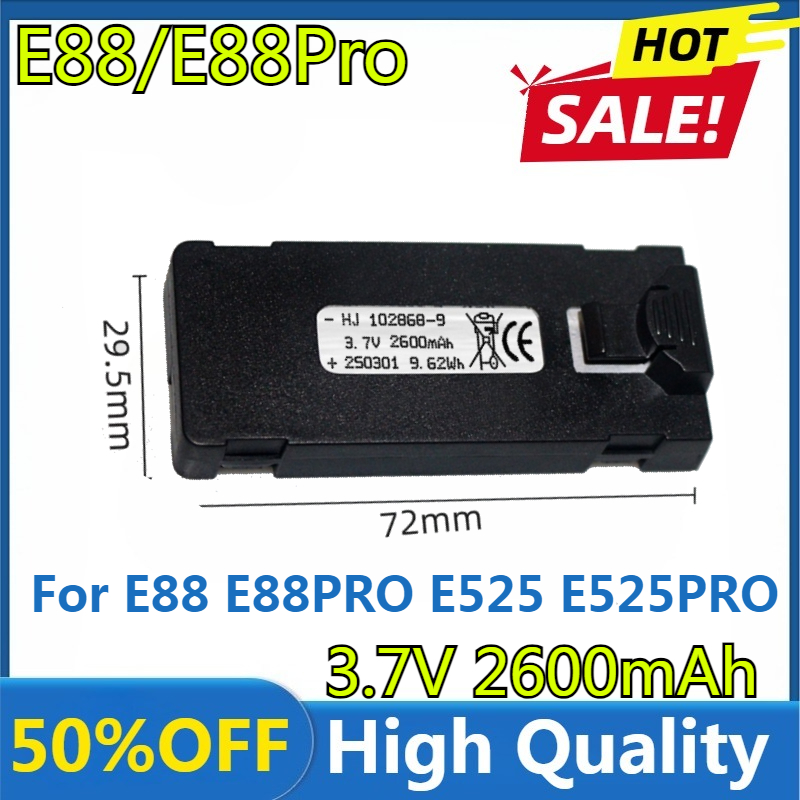 Rc Drone E88 - Baterai E88 3.7V 2600mAh Untuk E88