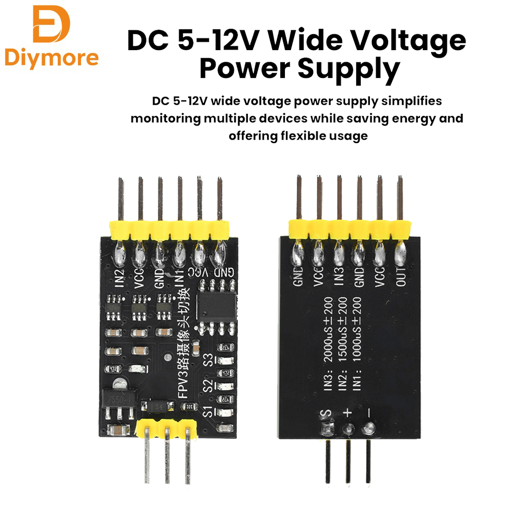 Drone Switch Rc - Modul Pengalih Video 3 Saluran DC5-12V