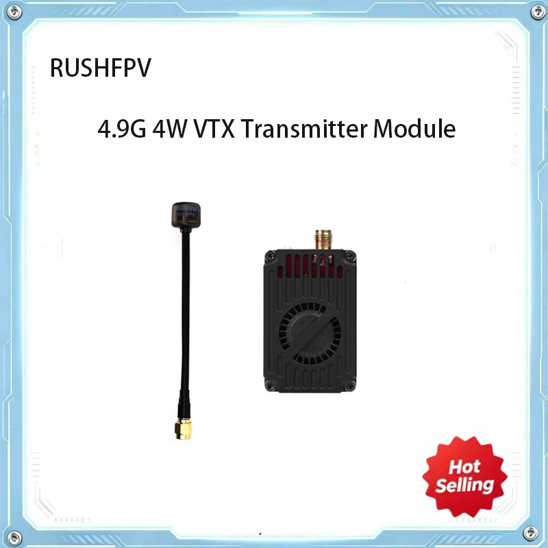 Rc Transmitter Drone - RUSHFPV 4.9GHz 4W VTX Modul Pemancar