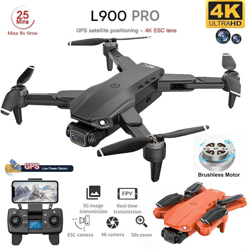Dron Rc Quadcopter - L900 Pro Drone mainan kamera ganda