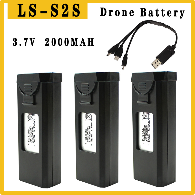Drone Sjrc - Drone S2S Original baterai 3.7V 2000mAh