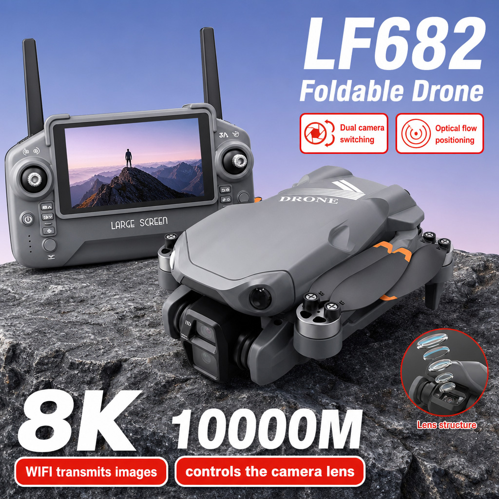 Drone Rc With Screen - Foto Udara Drone LF682 8K HD