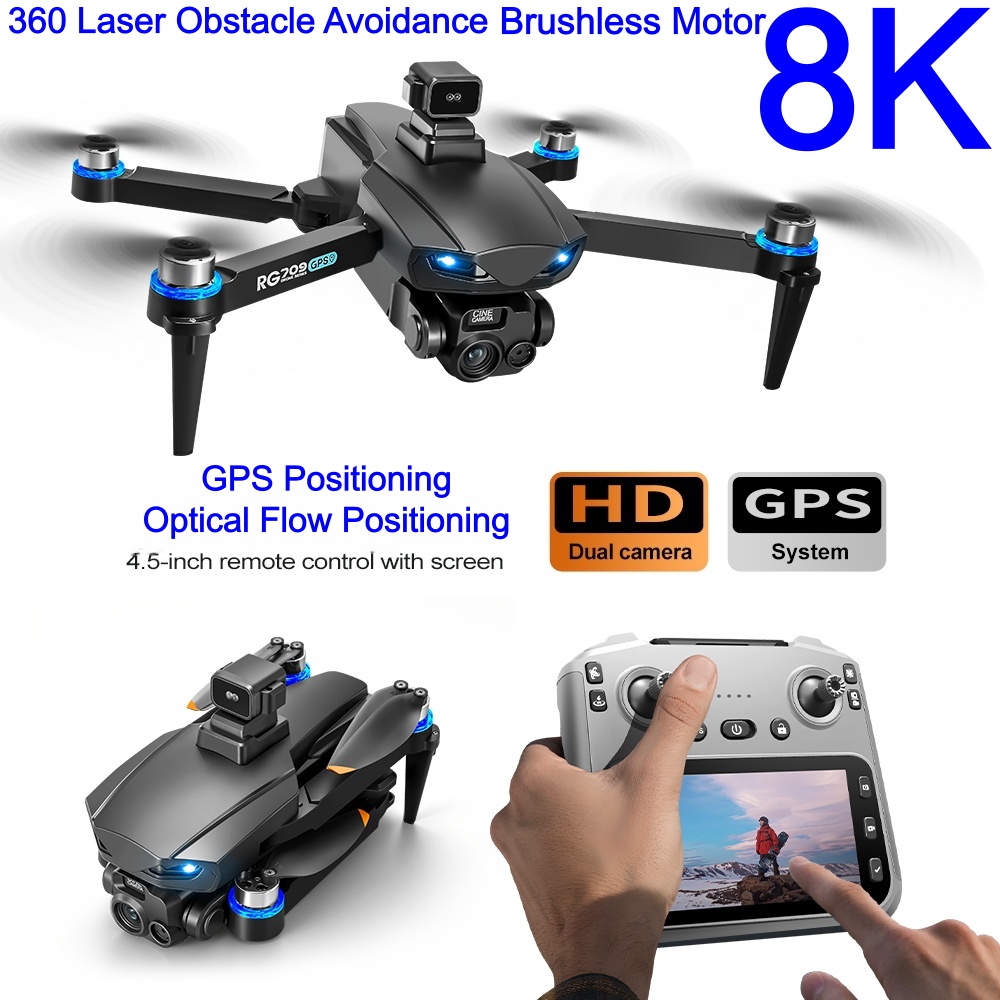 Drone Rc With Screen - Drone 8K BARU Dengan Kamera HD,