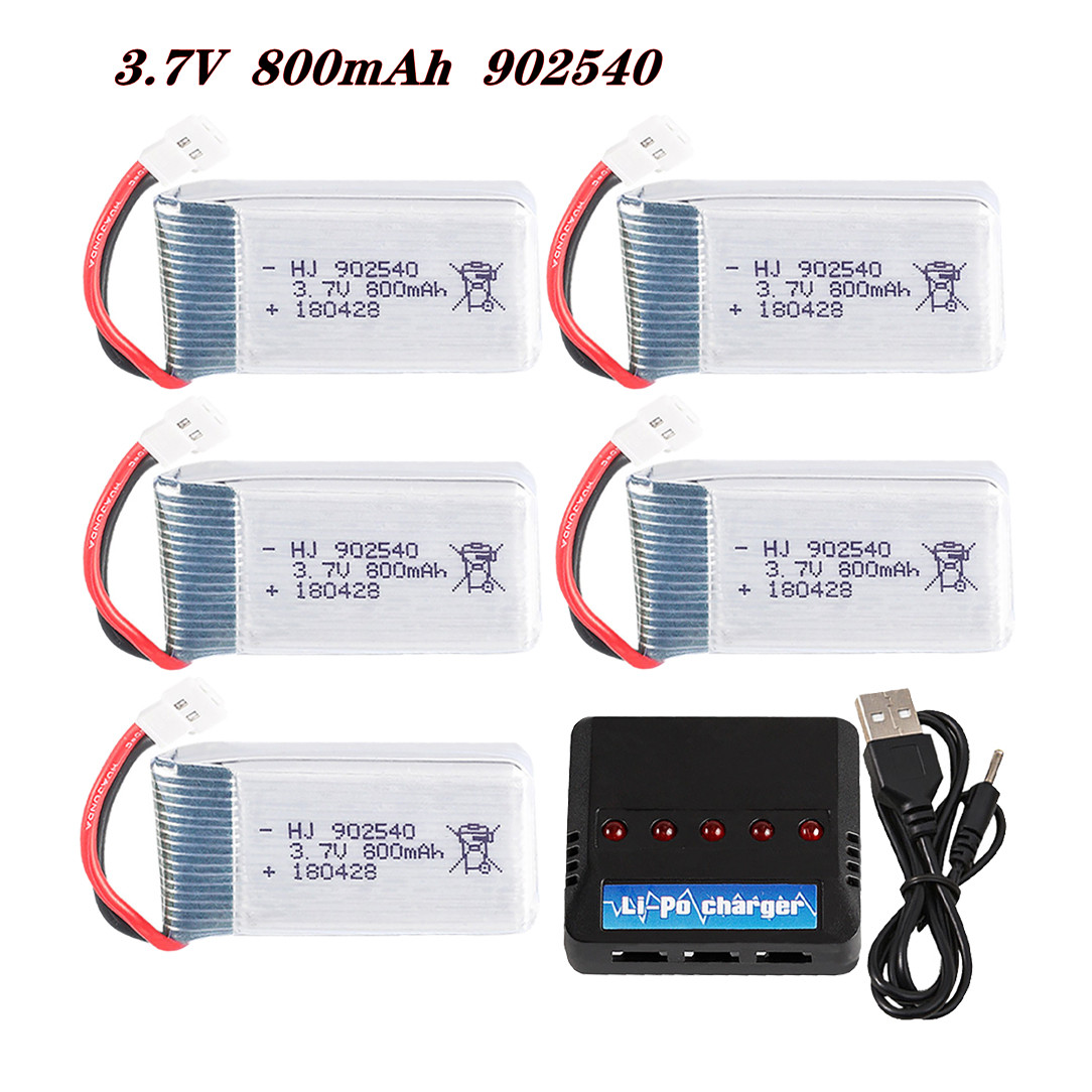 Dron Rc Quadcopter - Baterai Lipo 3.7V 800MAh 902540 25C