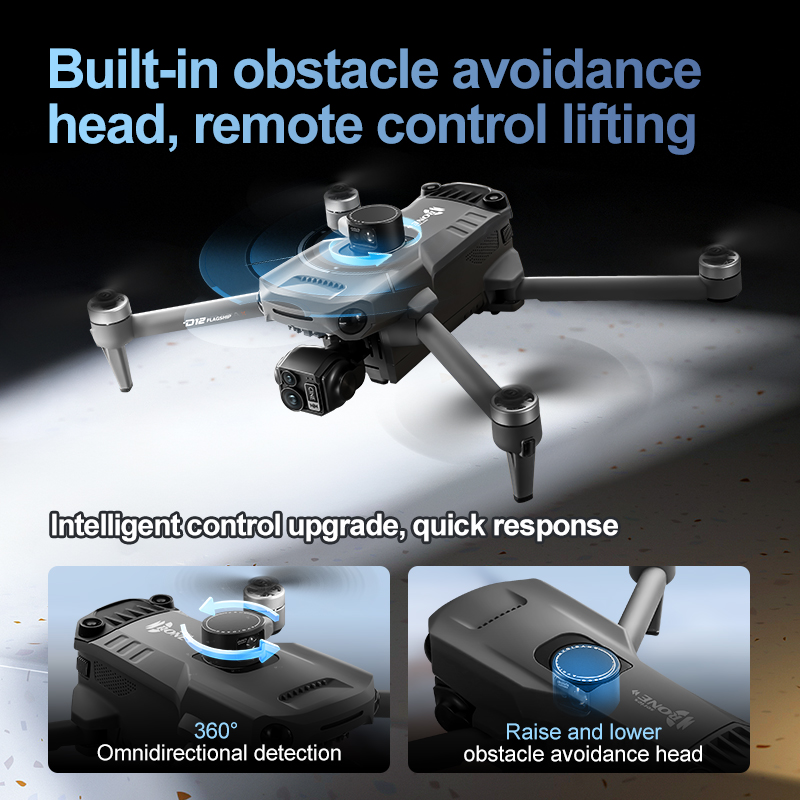 Drone RC Quadcopter 8K 3 Axis  - Dron Rc Quadcopter ulasan dan harga