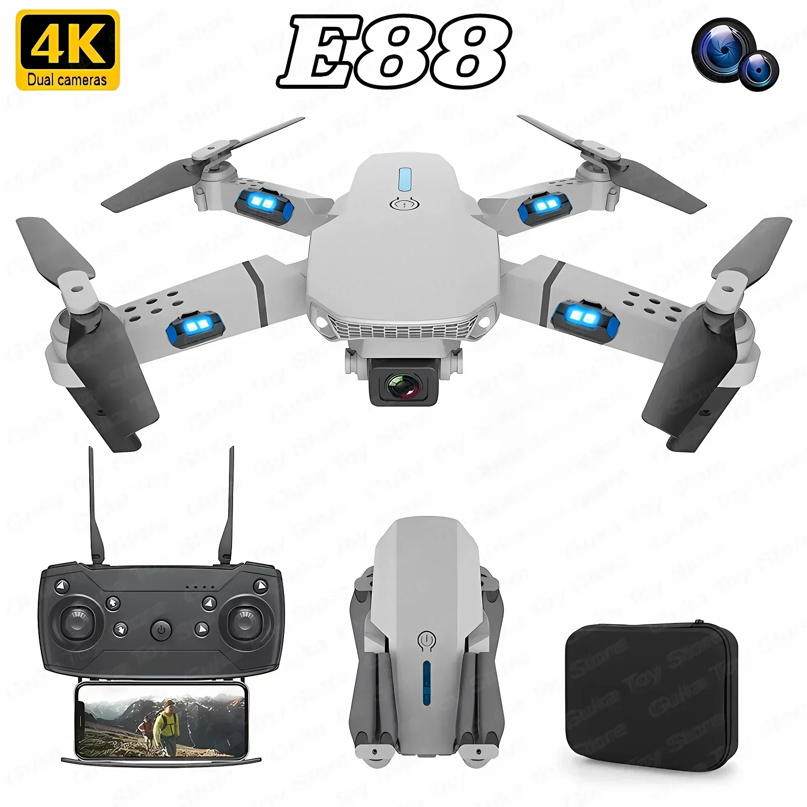 Drone E88 Pro WiFi FPV. Kamera - Drone Rc E88 Pro ulasan dan harga