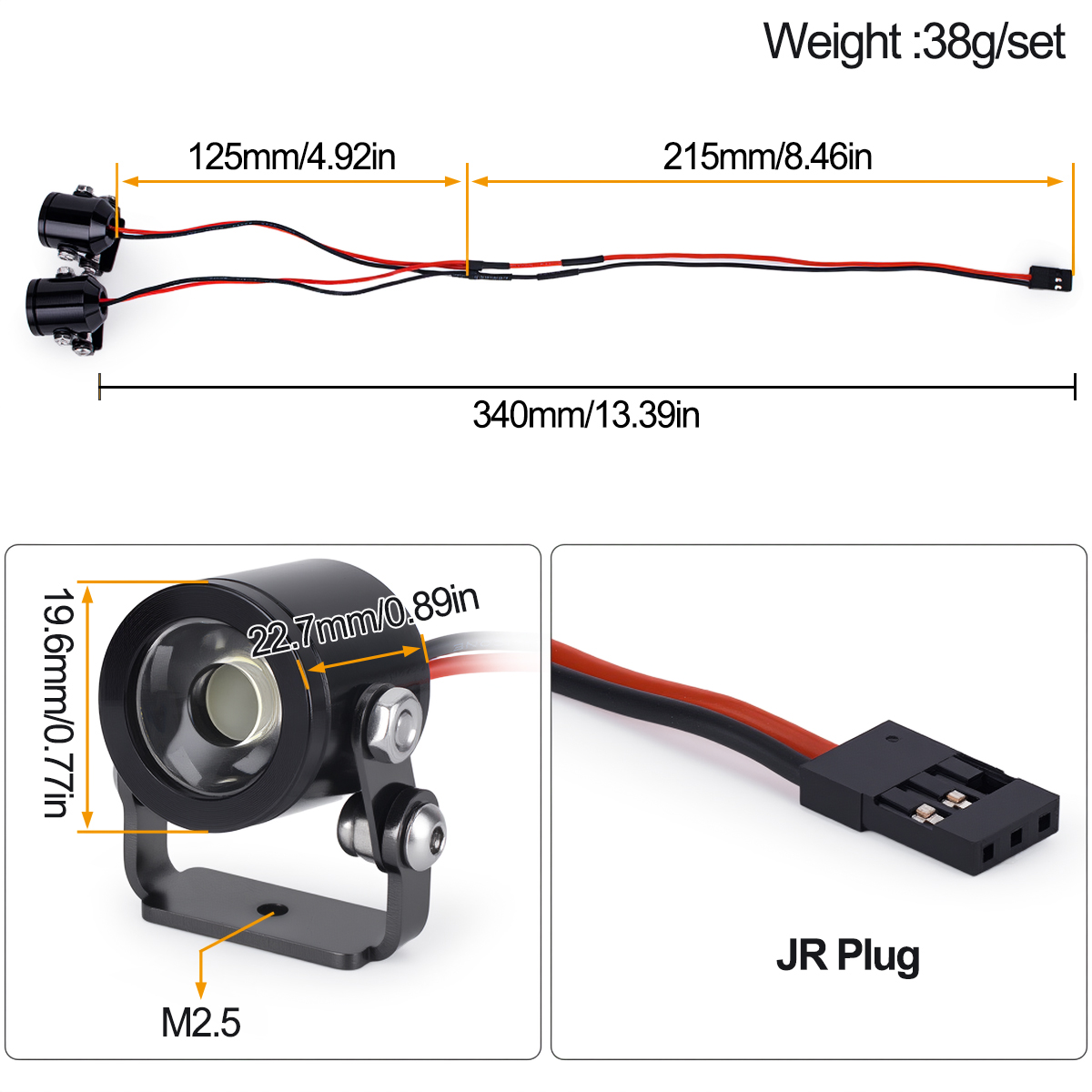 Lampu LED Mobil RC Lampu Sorot - Drone Rc Bolide ulasan dan harga