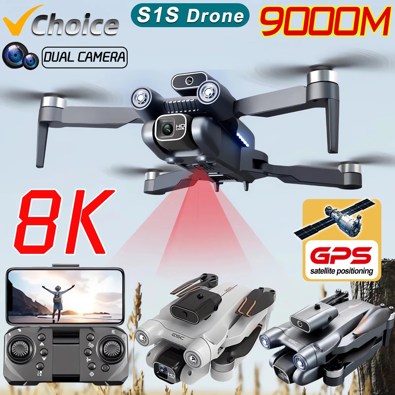S1S Drone Mini kamera HD profe - Drone S1S Rc Quadcopter ulasan dan harga