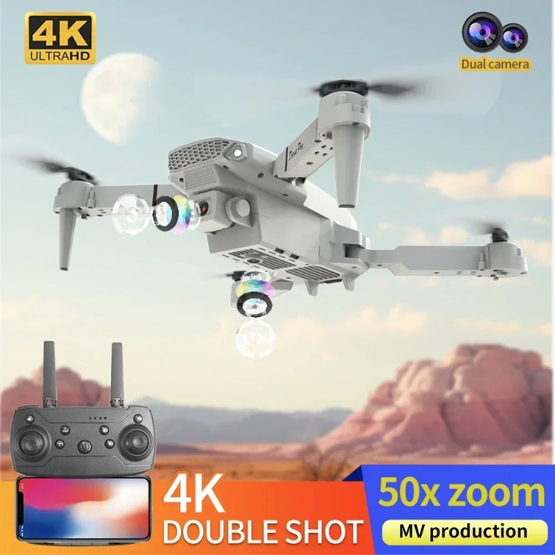 E88 Mini Drone Kamera 4K HD Wi - Drone E88 Rc Quadcopter ulasan dan harga