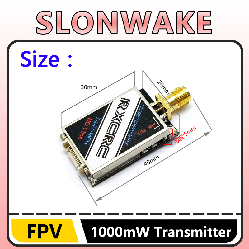 SLONWAKE 5.8G 48CH 1W VTX 100/ - Rc Transmitter Drone ulasan dan harga