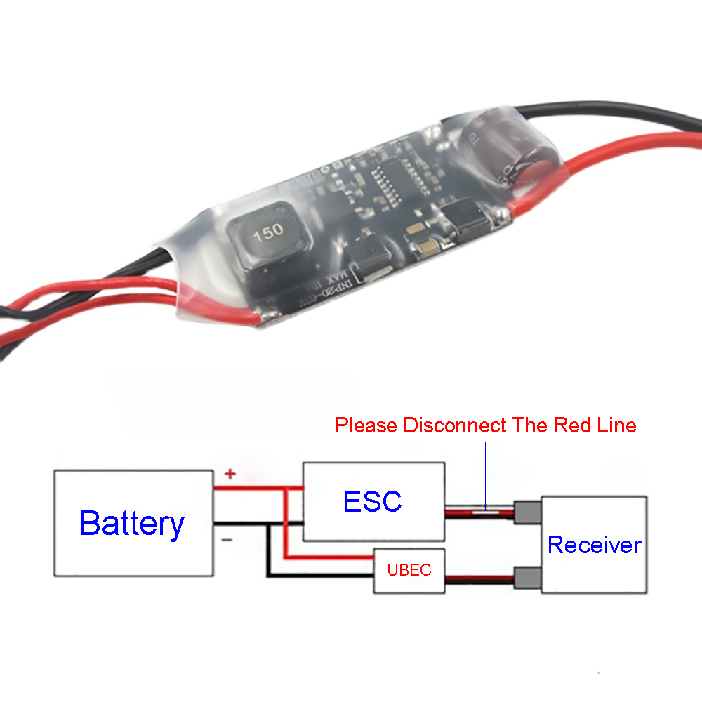 Regulator Voltase UBEC 15A 6S- - Drone Switch Rc ulasan dan harga