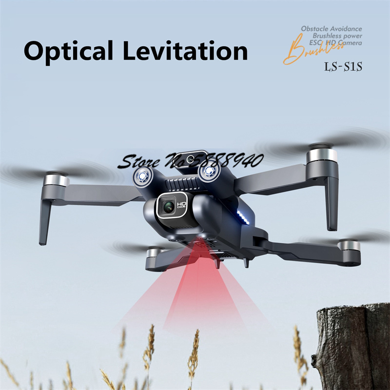 Drone Lipat Tanpa Sikat dengan - Drone S1S Rc Quadcopter ulasan dan harga