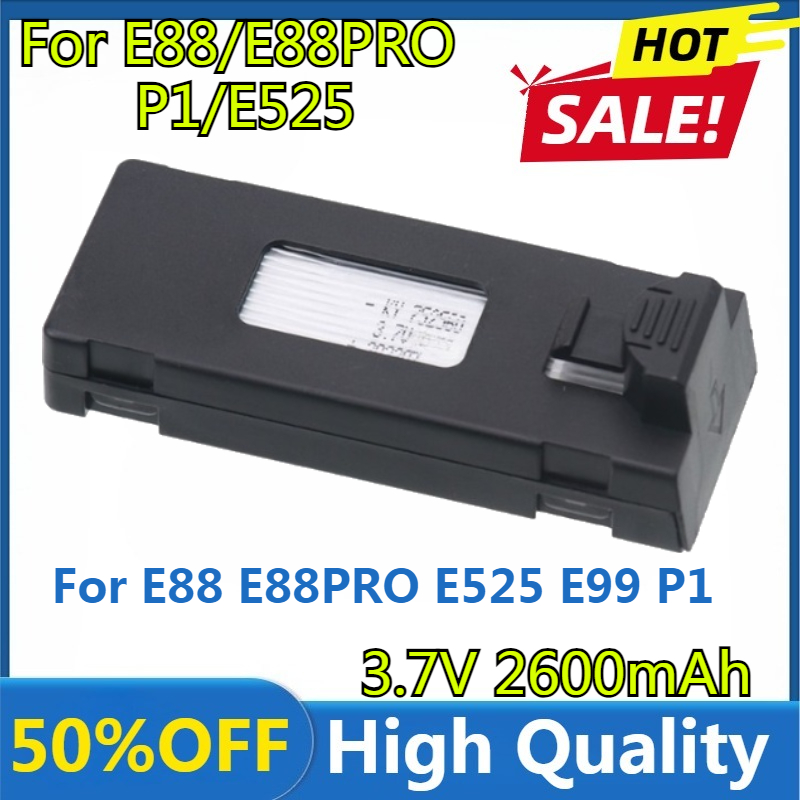 Baterai E88 3.7V 2600mAh Lipo  - Drone E88 Rc Quadcopter ulasan dan harga