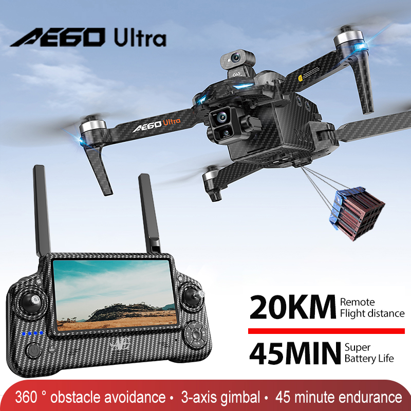 Drone Profesional AE60 GPS Kam - Drone Rc With Screen ulasan dan harga