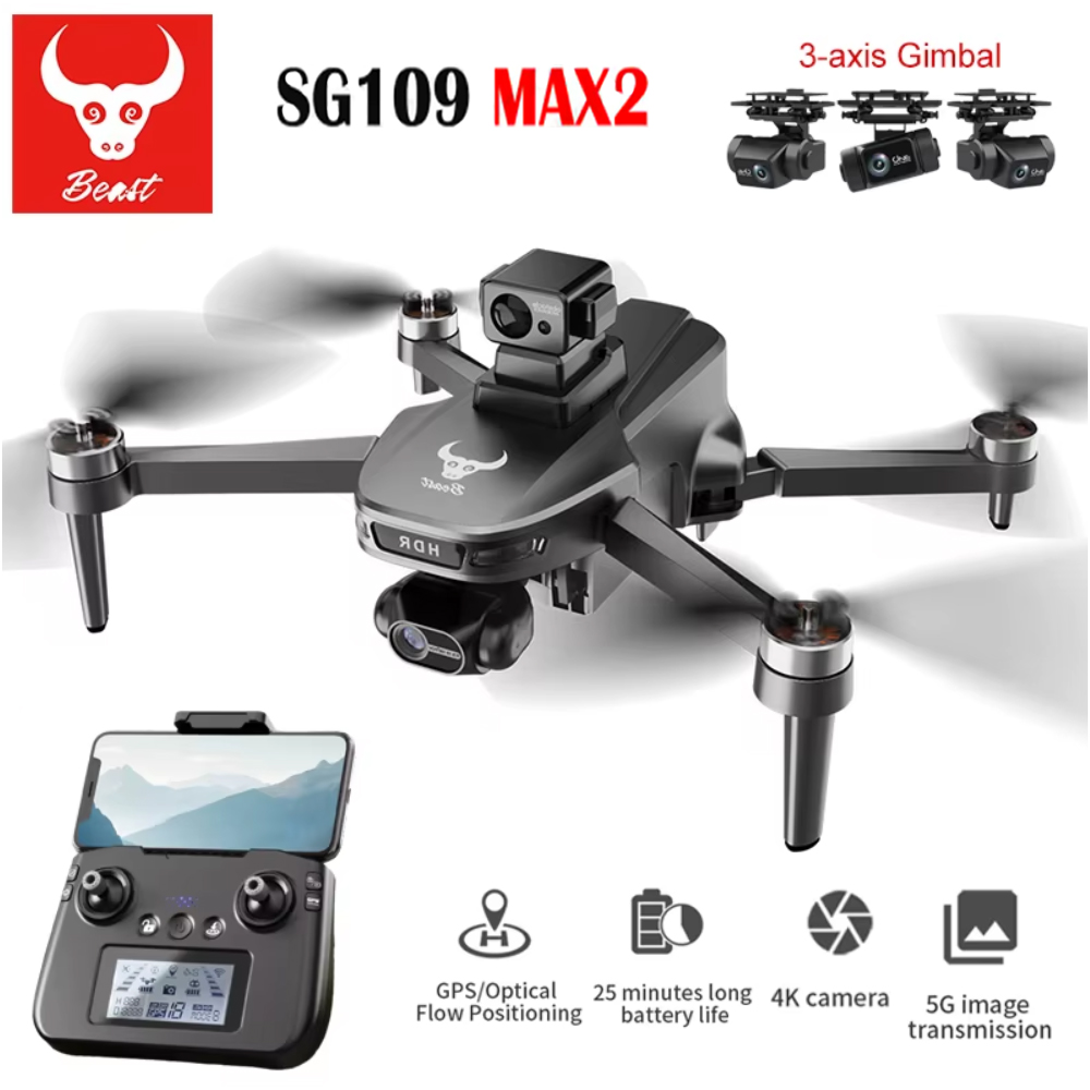 SG109 MAX2 Drone kamera FPV 8K - Dron Rc Quadcopter ulasan dan harga