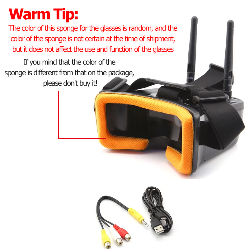 VR009 Kacamata Video FPV Layar - Drone Rc With Screen ulasan dan harga